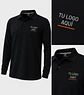 Polera piqué spandex manga larga hombre 59% algodón con bordado corporativo - Miniatura 1