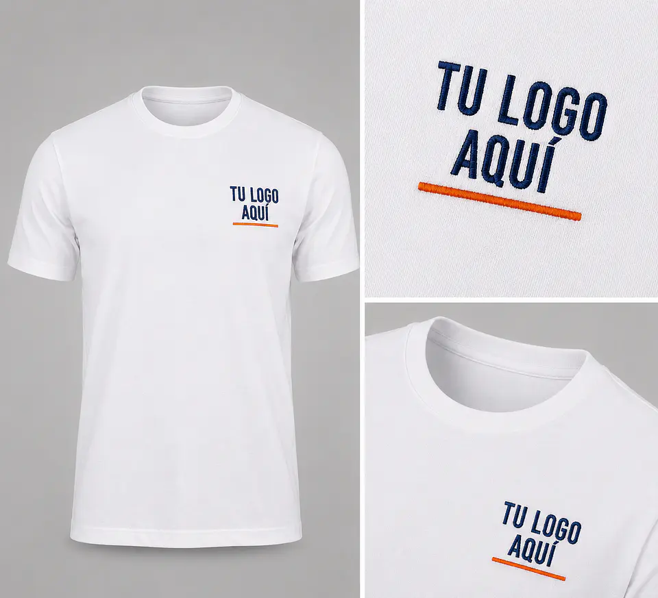 Polera Polo 100% algodón con bordado corporativo 3