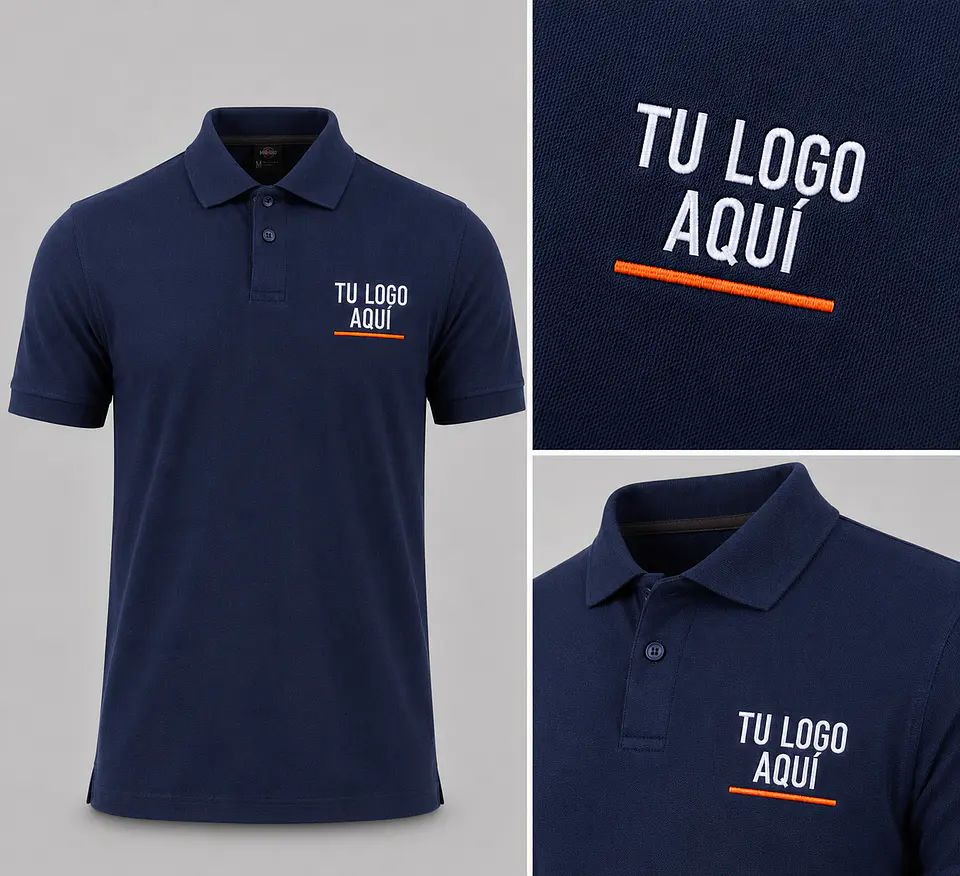 Polera piqué ComfortDry 60% algodón con bordado corporativo 1