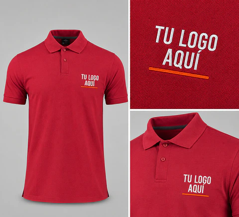 Polera piqué ComfortDry 60% algodón con bordado corporativo