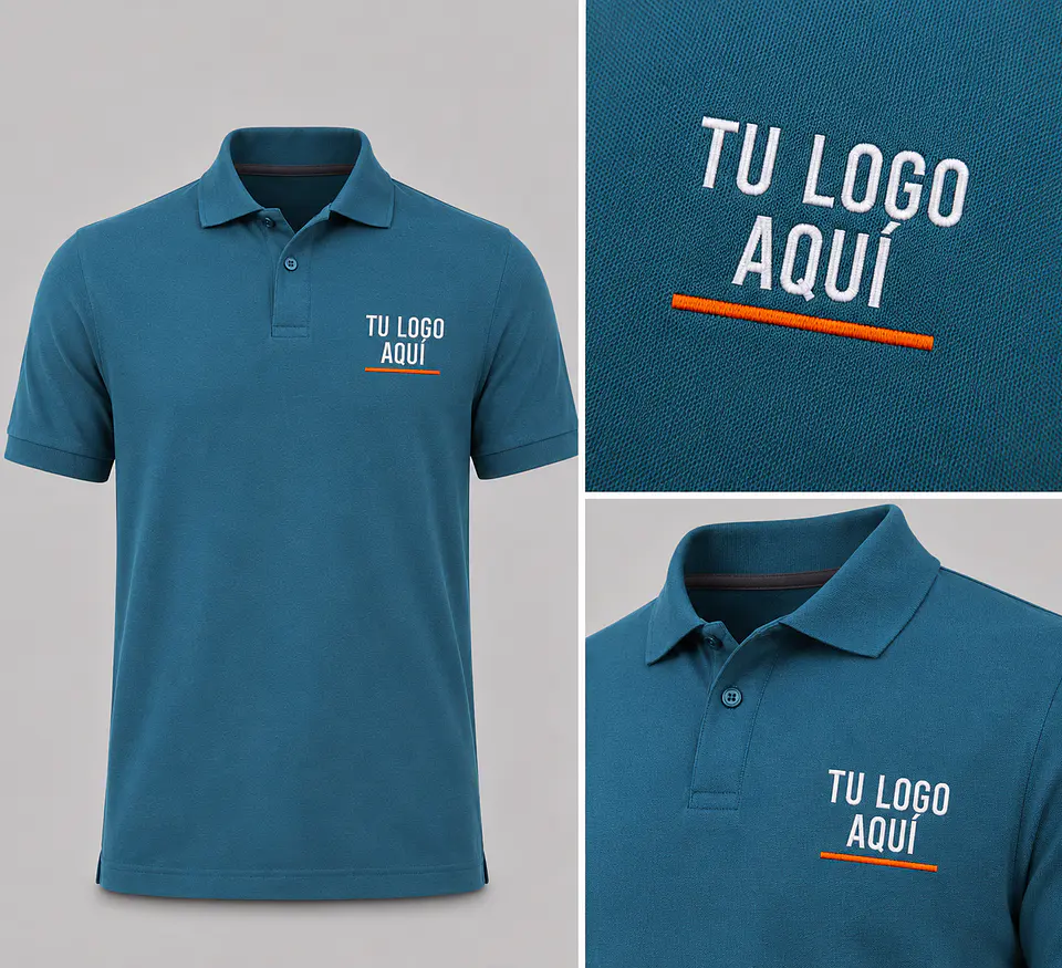Polera piqué ComfortDry 60% algodón con bordado corporativo 3