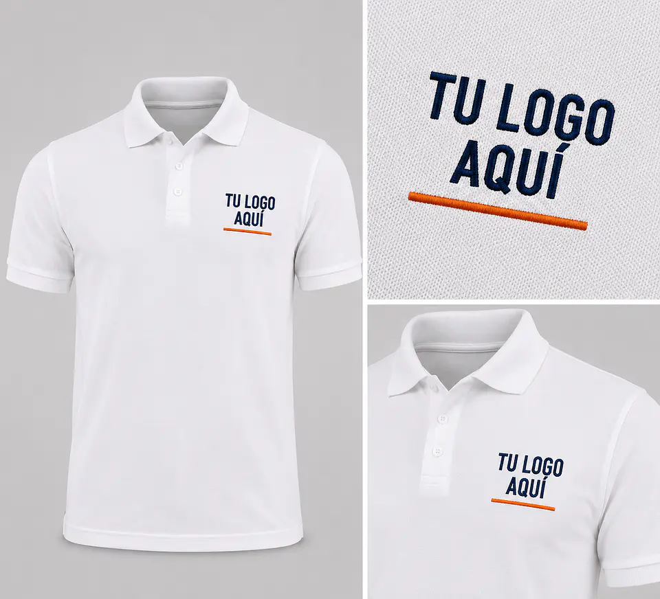 Polera piqué ComfortDry 60% algodón con bordado corporativo 4