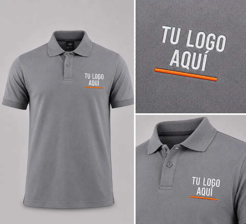 Polera piqué ComfortDry 60% algodón con bordado corporativo 7