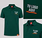 Polera piqué  60% algodón con bordado corporativo - Miniatura 3