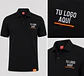 Polera piqué  60% algodón con bordado corporativo - Miniatura 4