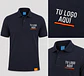 Polera piqué manga corta hombre 80% algodón con bordado corporativo - Miniatura 1