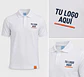 Polera piqué manga corta hombre 80% algodón con bordado corporativo - Miniatura 3