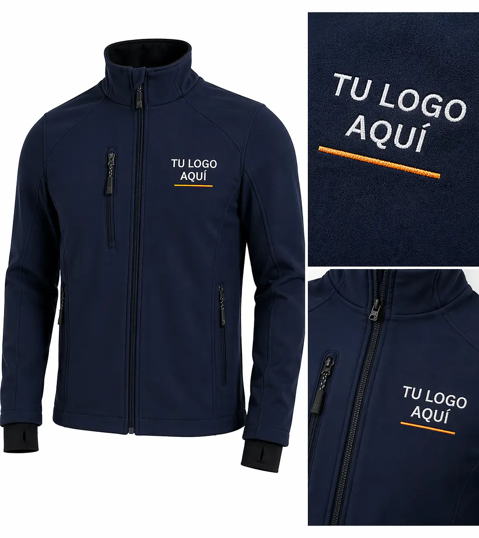 Chaqueta Softshell con bordado corporativo 3