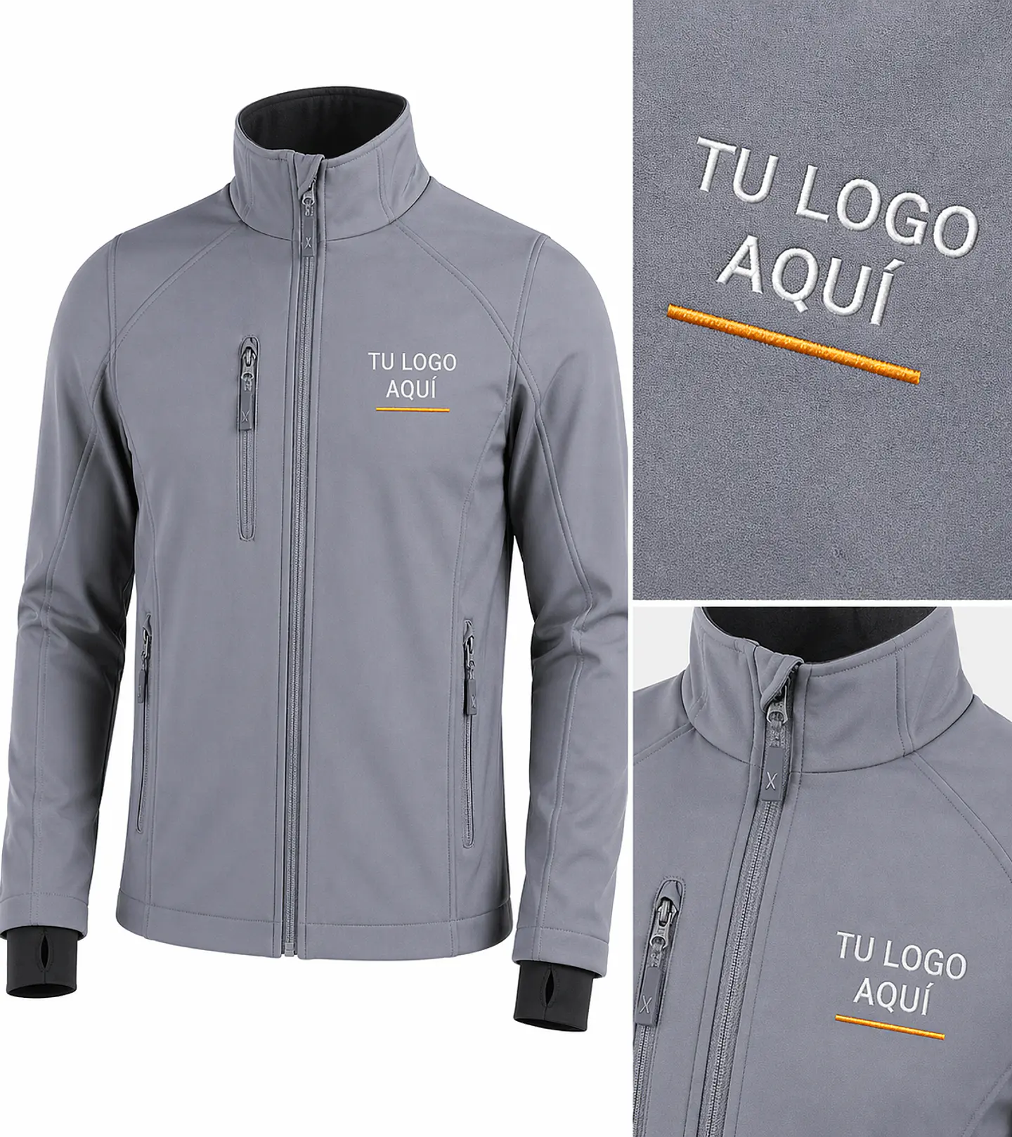 Chaqueta Softshell con bordado corporativo 4