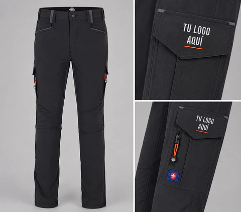 Pantalón cargo para hombre con bordado corporativo