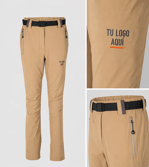 Pantalón de ripstop mujer con bordado corporativo