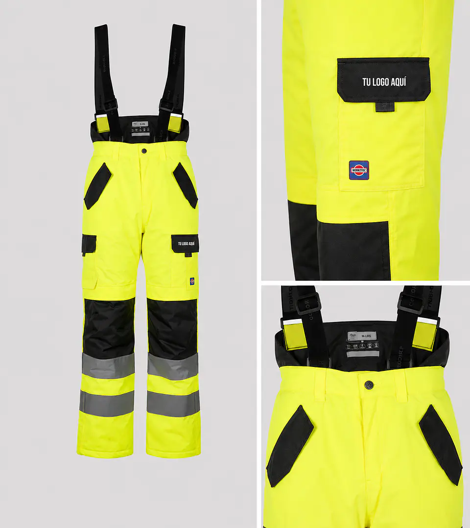 Jardinera Hi-Vis Clase 2 con bordado corporativo 1