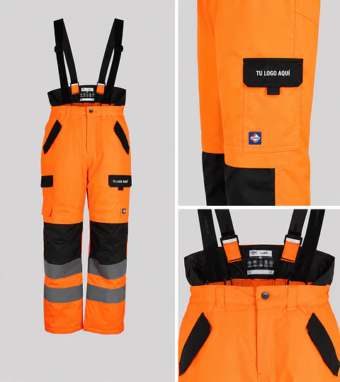 Jardinera Hi-Vis Clase 2 con bordado corporativo