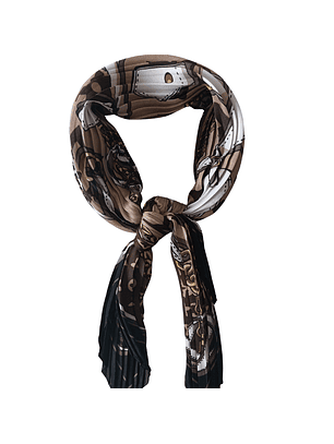 Bandana plissada estampafa