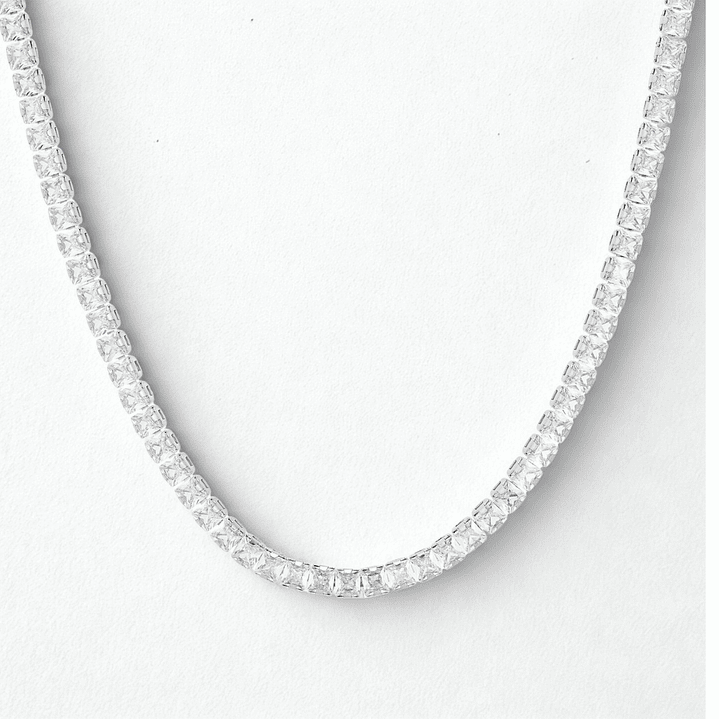 Colar em aço riviera quadrada 2