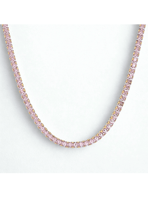 Colar em aço riviera quadrada