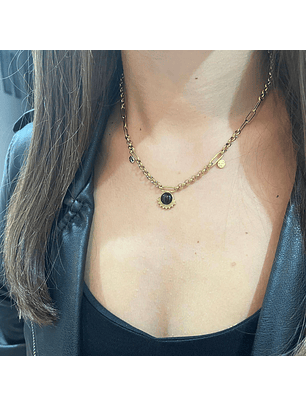  Colar Charm em Pedra