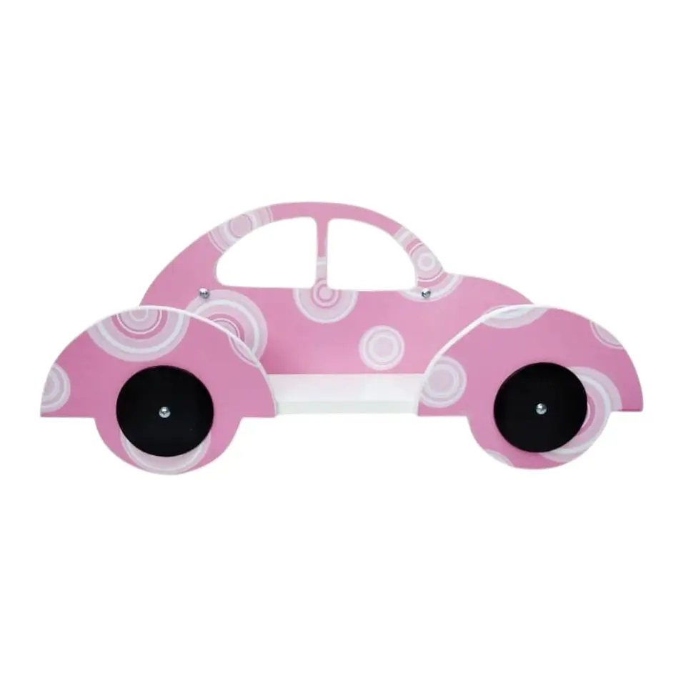 Repisa Infantil Auto Rosado 1