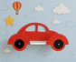 Repisa Auto - Rojo - Miniatura 2