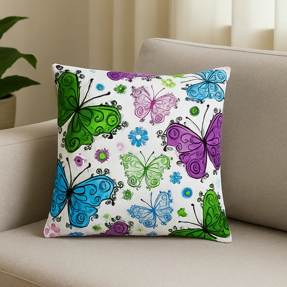Funda Cojín - Mariposas 2
