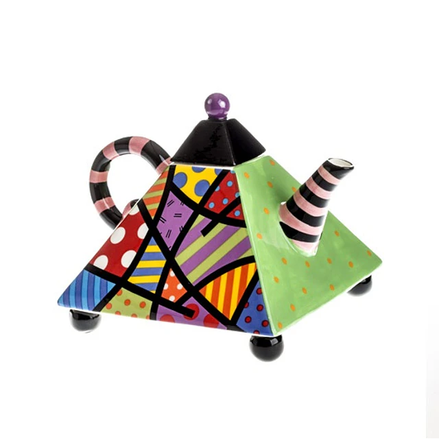 Tetera de Cerámica Pop Art Decorativa - Diseño Exclusivo
