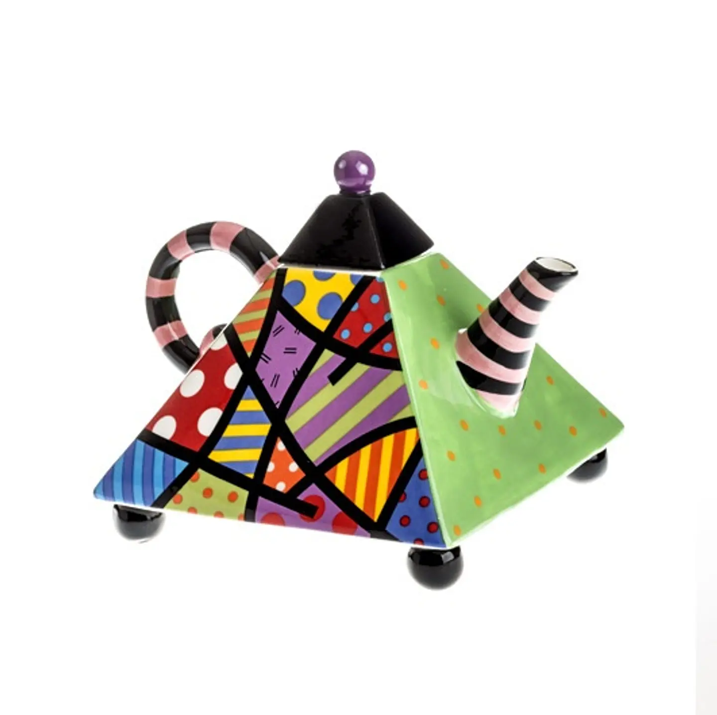 Tetera de Cerámica Pop Art Decorativa - Diseño Exclusivo 1