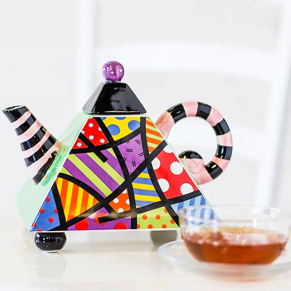 Tetera de Cerámica Pop Art Decorativa - Diseño Exclusivo 2