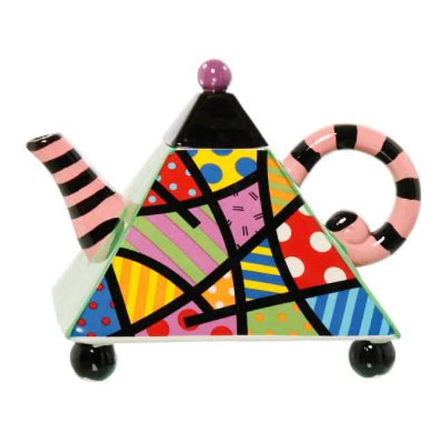 Tetera de Cerámica Pop Art Decorativa - Diseño Exclusivo