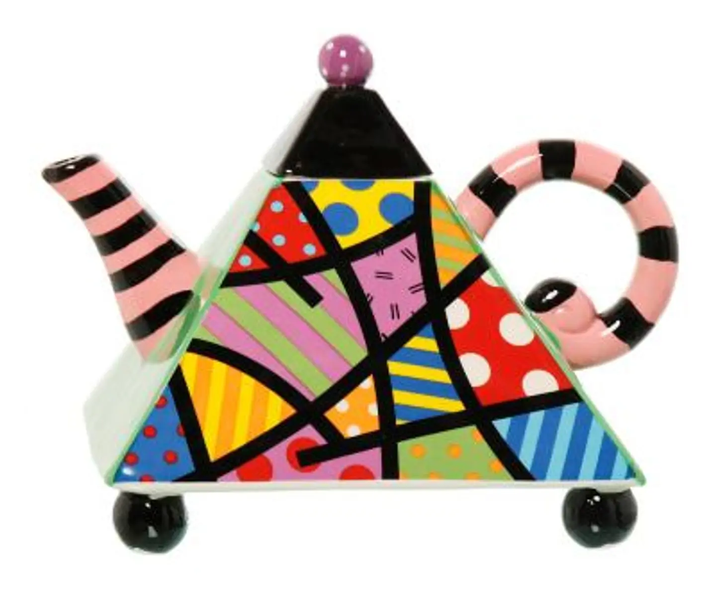 Tetera de Cerámica Pop Art Decorativa - Diseño Exclusivo 3