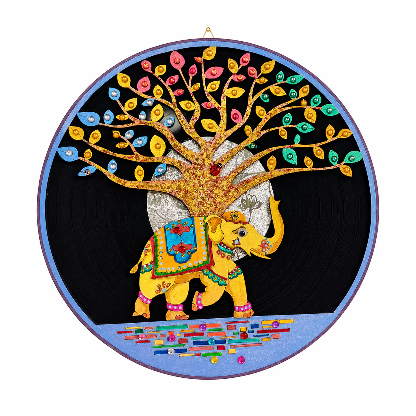 Cuadro Elefante y Árbol de la Vida 1