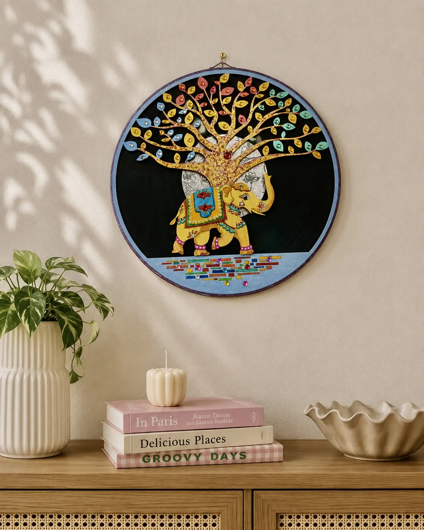 Cuadro Elefante y Árbol de la Vida 2