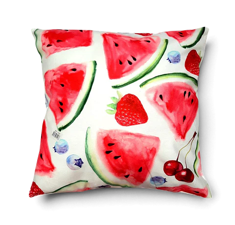 Funda de Cojín Sandías y Frutas 45x45 cm