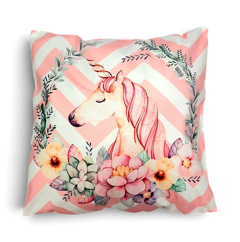Funda de Cojín Unicornio Rosado 45x45 cm