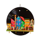 Portallaves Mural Artesanal de Casitas de Colores en Vinilo – 30 cm - Miniatura 3