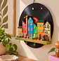 Portallaves Mural Artesanal de Casitas de Colores en Vinilo – 30 cm - Miniatura 2