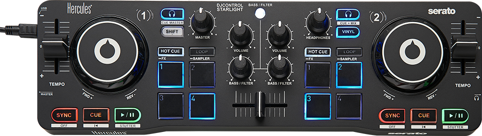 DJ機材 Hercules DJ CONTROL STARLIGHT DJControl Starlight - Dirigent | ディリゲント