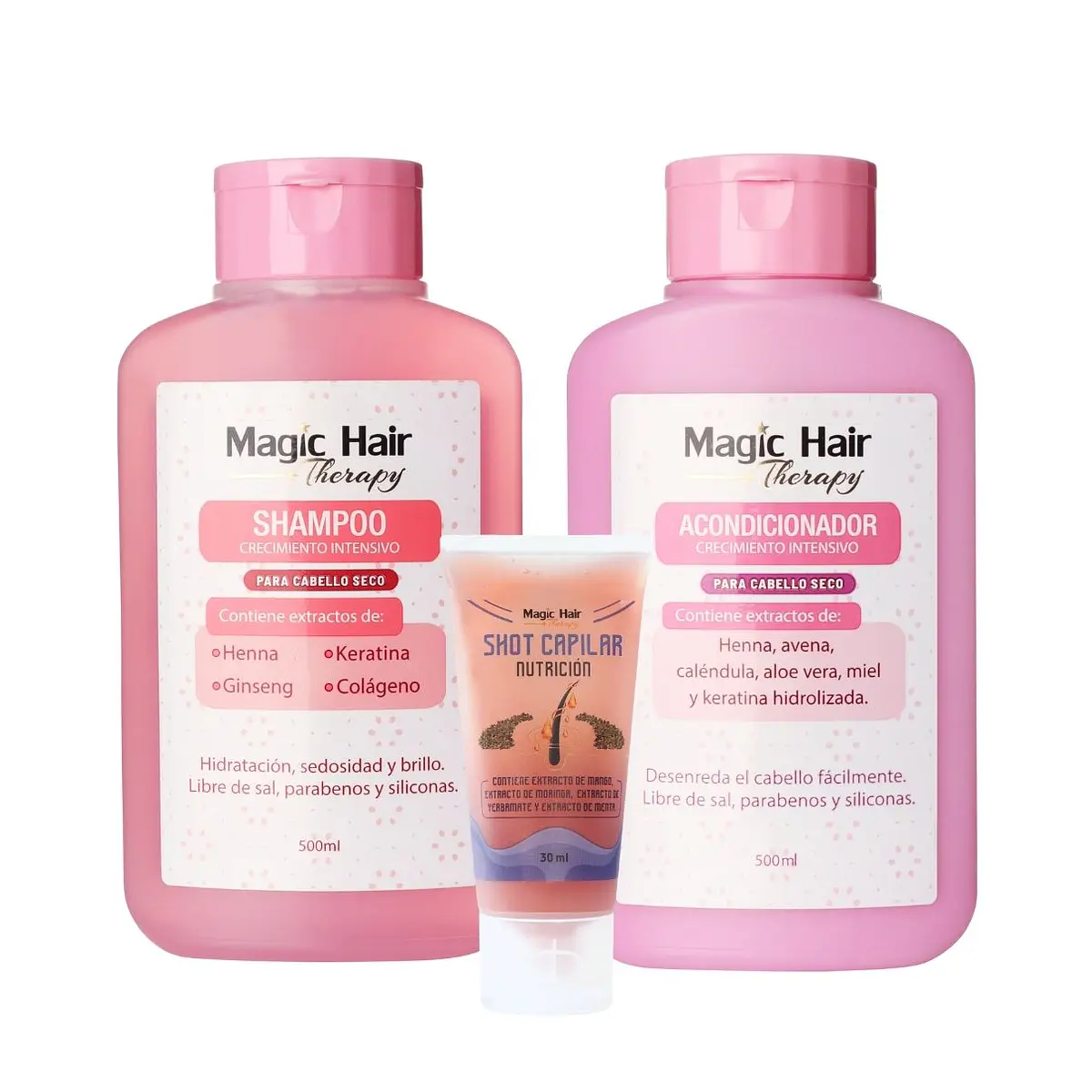 Kit Crecimiento Intensivo Cabello Seco - MAGIC HAIR CHILE