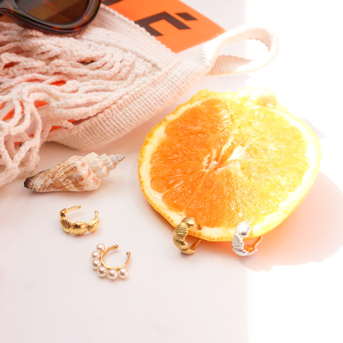 Ear cuff em conchinhas   3