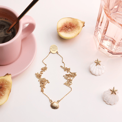 Escapulario concha do mar 