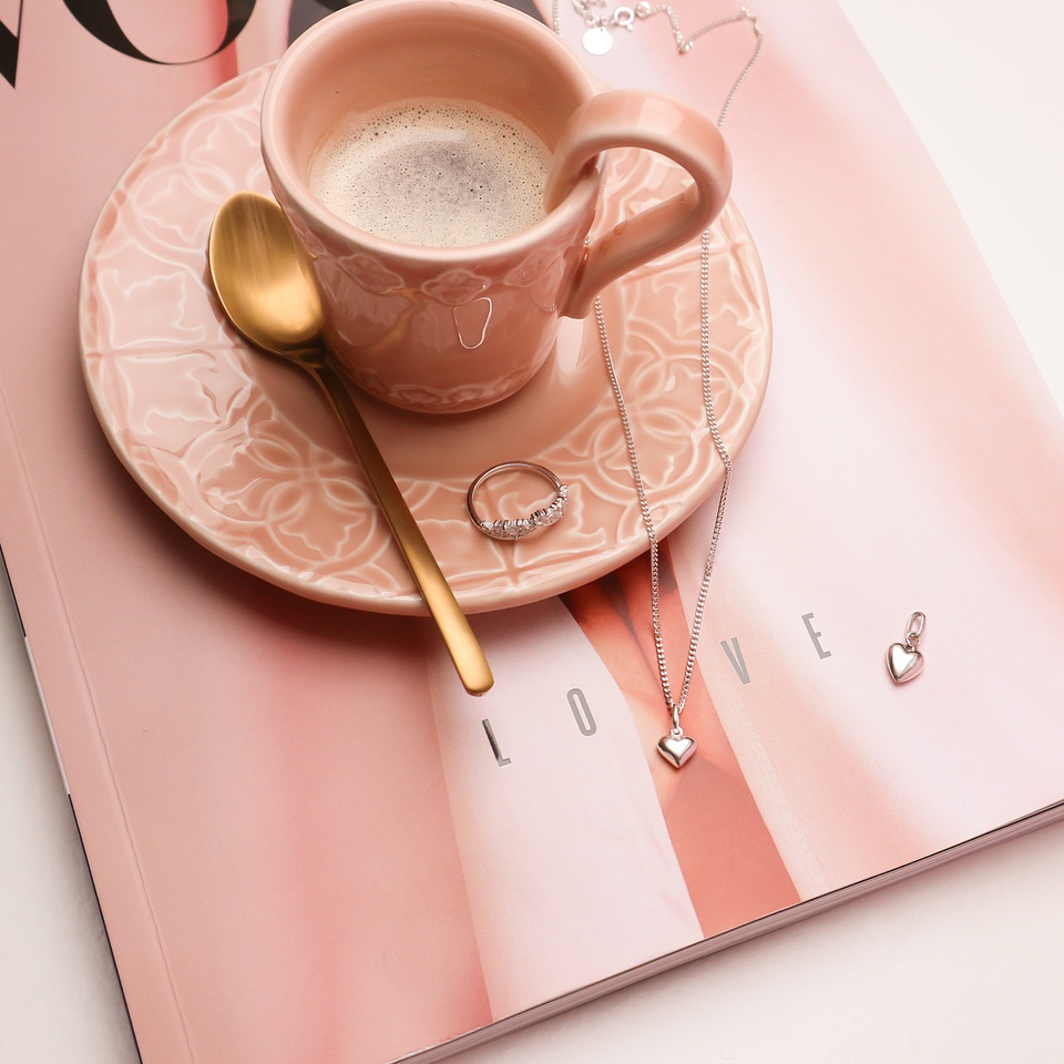 colar coração mini | amor é mar. não me contento em molhar os pés  2