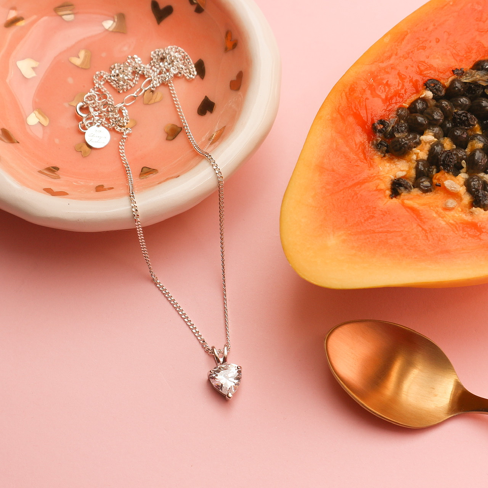 Colar coração cristal | és o inesperado mais esperado  2