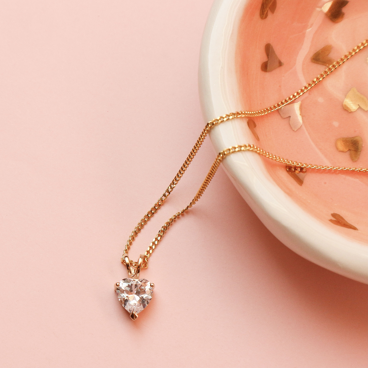 Colar coração cristal | és o inesperado mais esperado  3