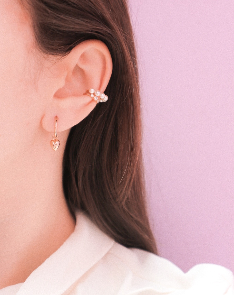 Argolas coração | amor é mar. não me contento em molhar os pés 2