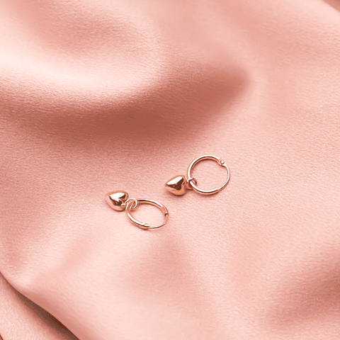 Argolas coração | amor é mar. não me contento em molhar os pés