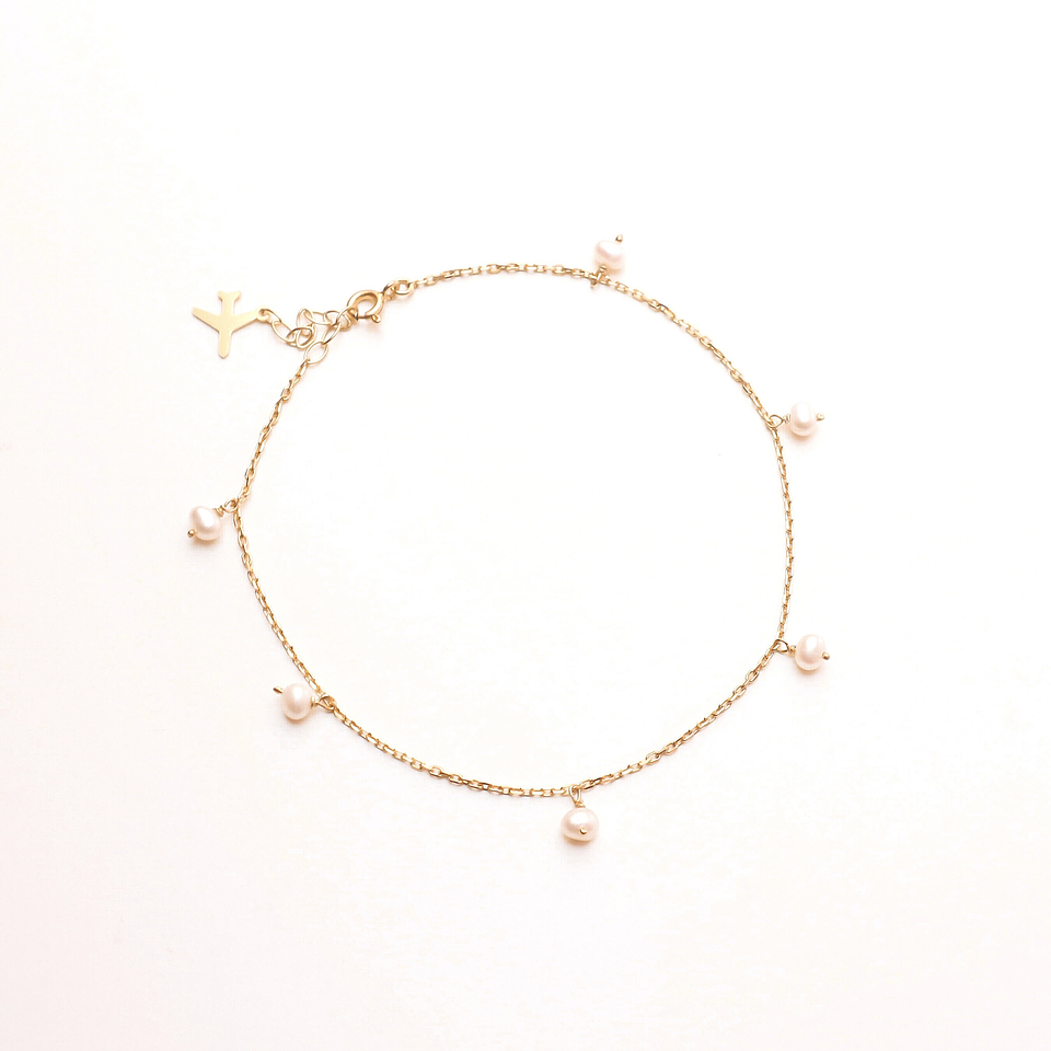 Pulseira tornozelo | pérolas  2