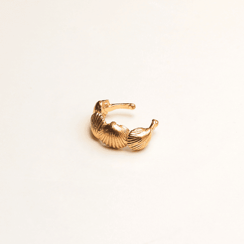 Ear cuff em conchinhas  