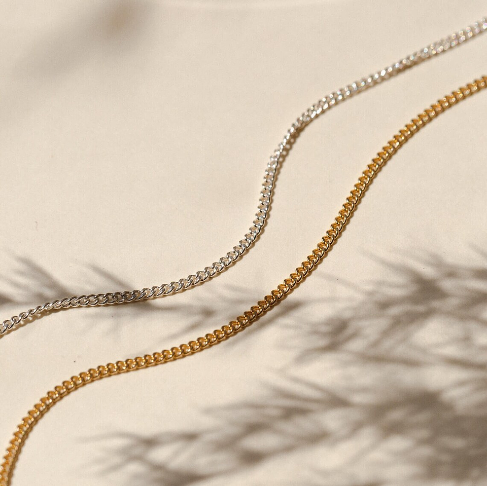 Colar malha barbela  1