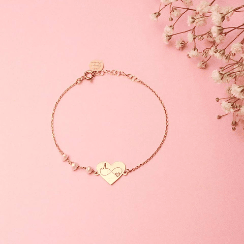 Pulseira infinity love 