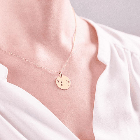 Colar constelação do signo 