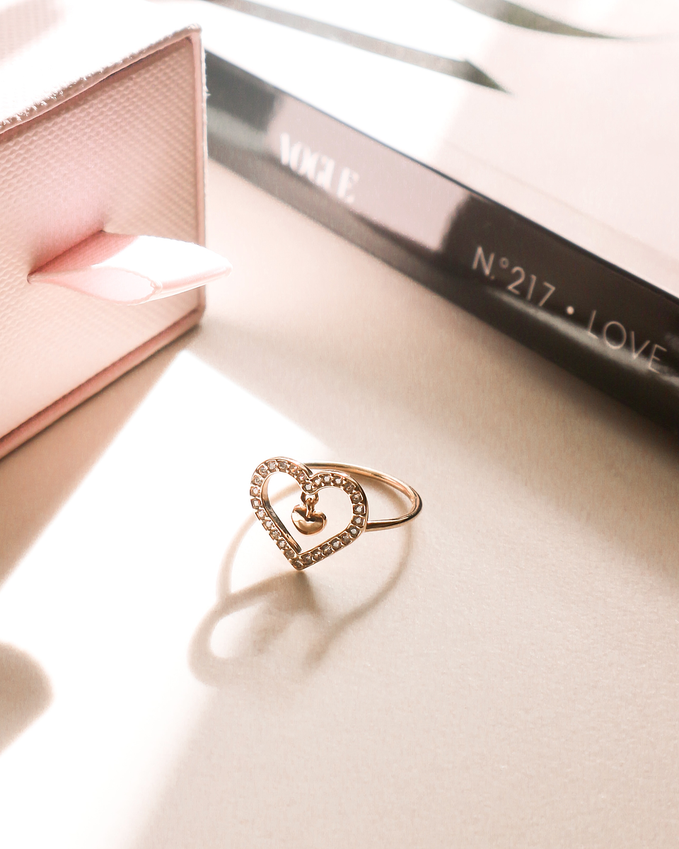 Anel coração fora do peito  1